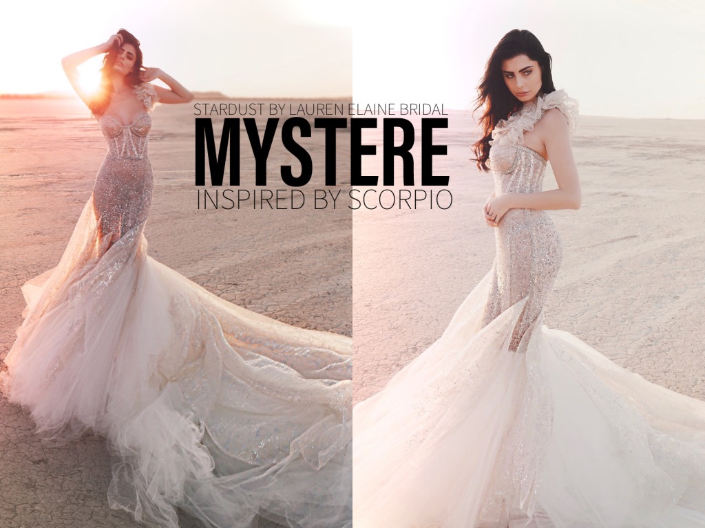 Unveiling Mystere: A Hypnotic Wedding Gown Inspired by Scorpio